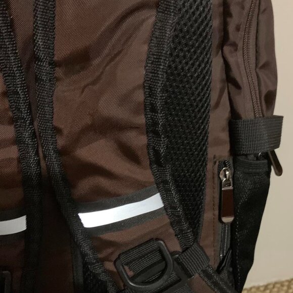 NWOT New Brandname: DAINTY Bookbag Backpack Diaper Bag Chocolate Brown - Picture 5 of 10